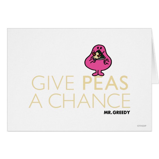 M. Greedy | Donnez Une Chance Aux Pois (Devant horizontal)