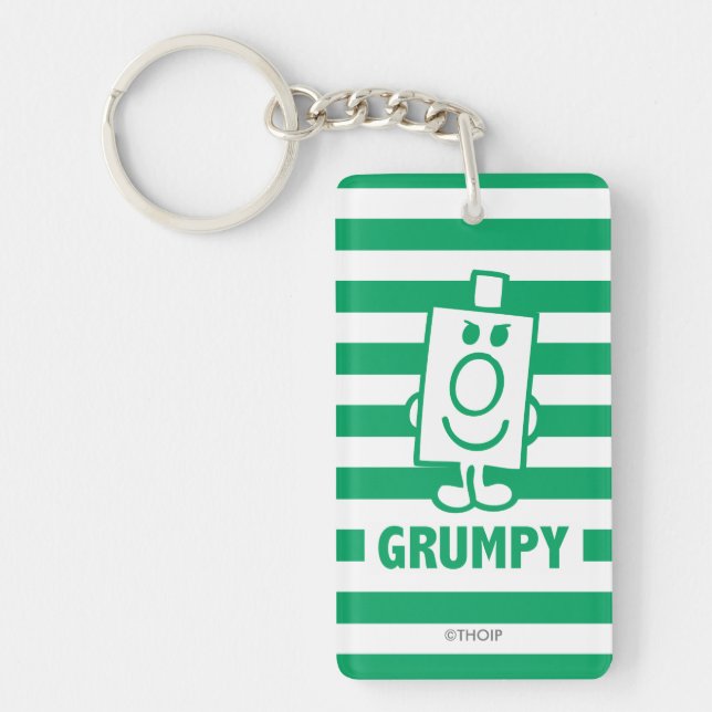 M. Grumpy | Grin escarpé et rayures vertes (Devant)