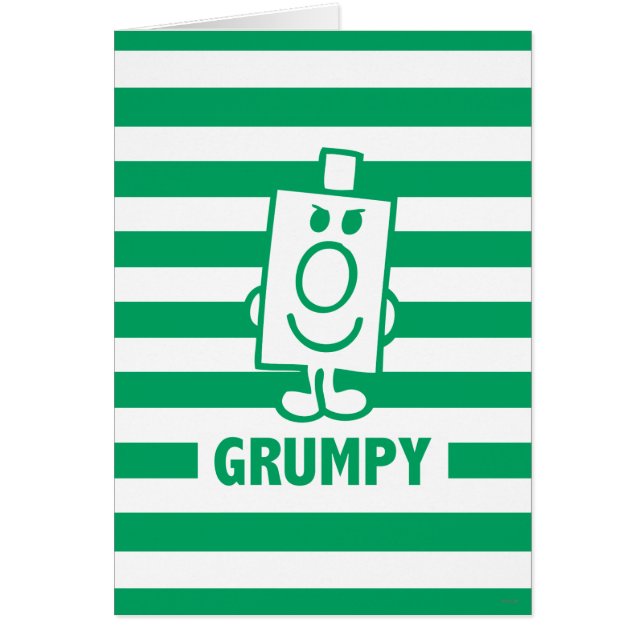 M. Grumpy | Grin escarpé et rayures vertes (Devant)
