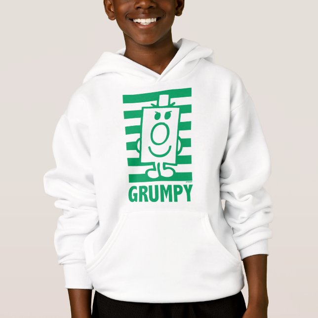 M. Grumpy | Grin escarpé et rayures vertes (Devant)