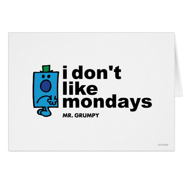 M. Grumpy N'Aime Pas Lundi (Devant horizontal)