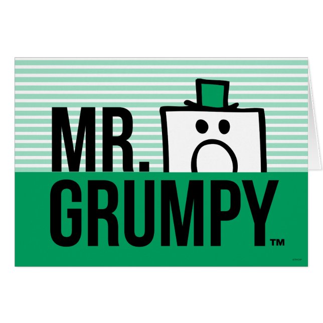 M. Grumpy | Tête de regard sur le nom (Devant horizontal)