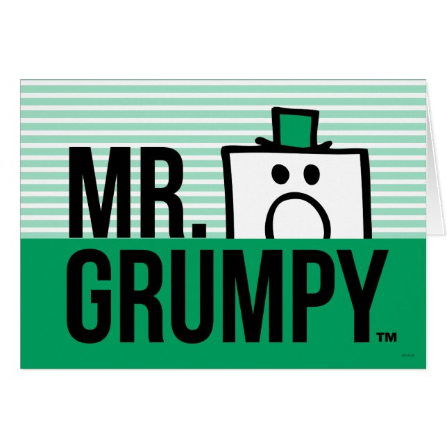 M. Grumpy | Tête de regard sur le nom (Devant Horizontal)