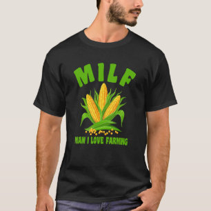 M I L F Man I Love Farming Crop Top Corn Farmers