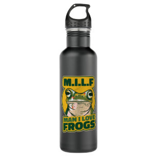 M.I.L.F Man, I love frogs 710 Ml Water Bottle