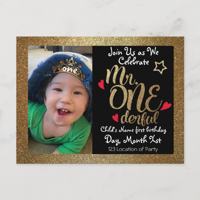 M. Invitations d'anniversaire (Devant)