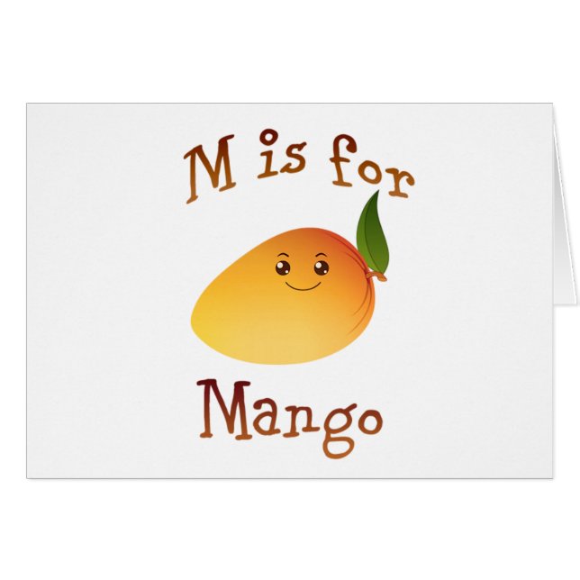 M is for Mango (Front Horizontal)