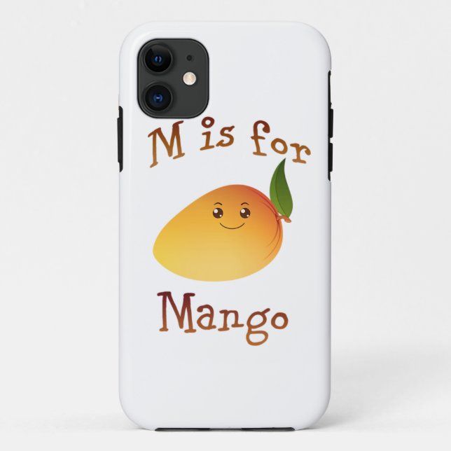 M is for Mango Case-Mate iPhone Case (Back)