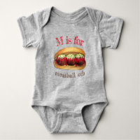 M IS FOR Meatball Meat Ball Italian Sub Sandwich