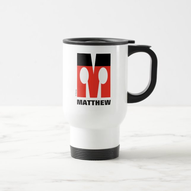 M is for Mickey | Add Your Name Travel Mug (Right)