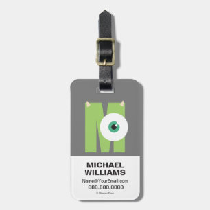 M is for Mike   Add Your Name Luggage Tag