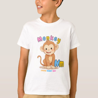 “M is for Monkey” Alphabet Tee – Grow Every Day