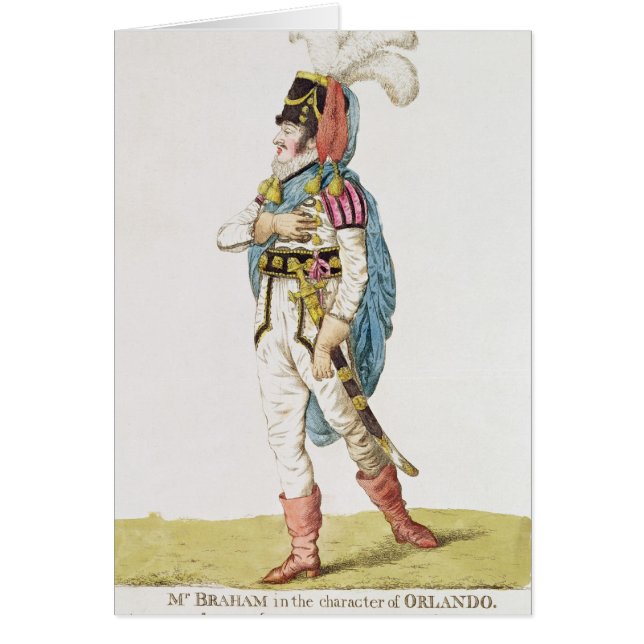 M.John Braham  the character of Orlando, 1802 (Front)