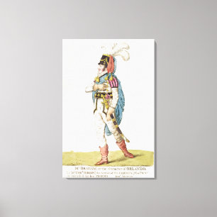 M.John Braham the character of Orlando, 1802 Canvas Print