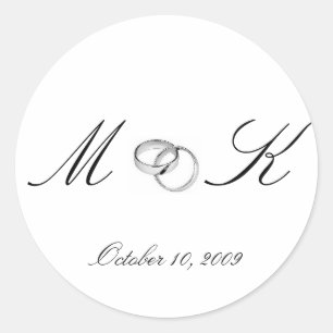 M & K, October 10, 2009 Classic Round Sticker