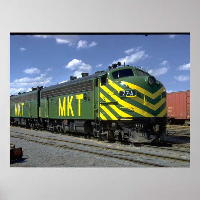 M-K-T EMD F-7A set #77A , 1973_Trains Poster (Front)