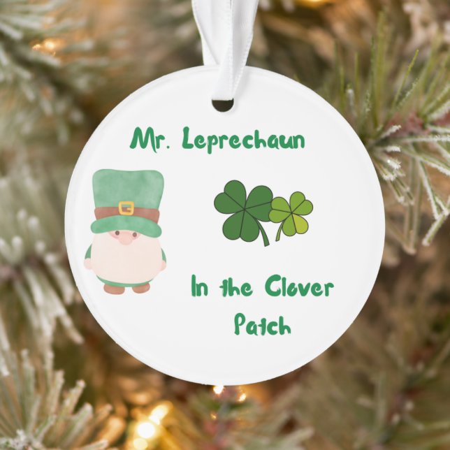 M. Leprechaun dans le collier sur un (Arbre)