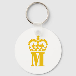 M - Letter - Name Keychain