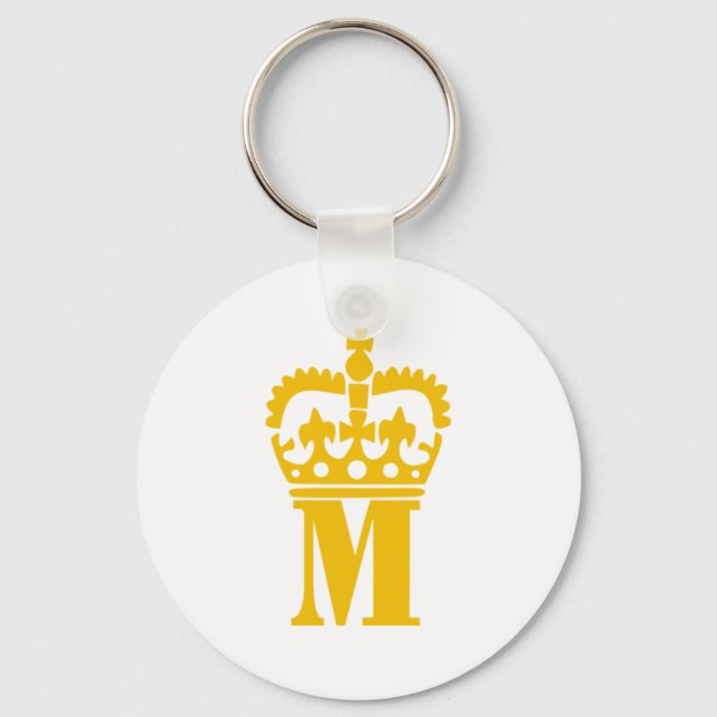 M - Letter - Name Keychain (Front)