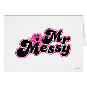 M. Messy   Grandes lettres noires et roses