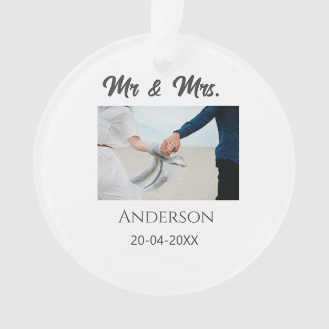 M & Mme ajout nom de famille date année cadeau de  (devant)
