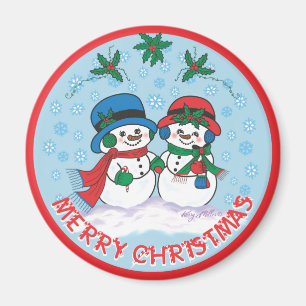 M. & Mme Frosty The Snowman Magnet