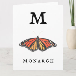 "M" Monarch  Card