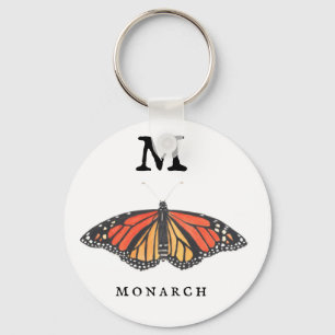 "M" Monarch Keychain