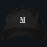 M Monogram Crafted with Meticulous Stitching-Hat Embroidered Hat<br><div class="desc">This black adjustable cap offers a stylish fusion of simplicity and personalization, designed for those who value both comfort and individuality. The centerpiece of this hat is the embroidered "M" monogram, crafted with meticulous stitching to provide a sharp, durable look that stands out against the black fabric. Its versatile design...</div>