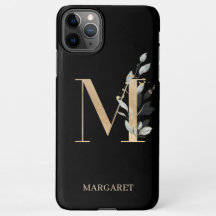M Monogram Floral Personalized