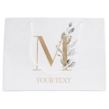 M Monogram Floral Personalized