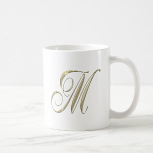 M Monogram Initial Coffee Mug