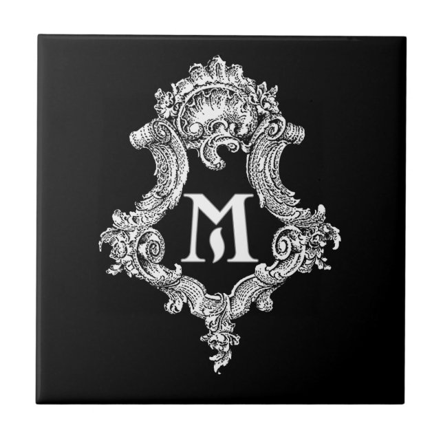 M Monogram Initial Tile (Front)