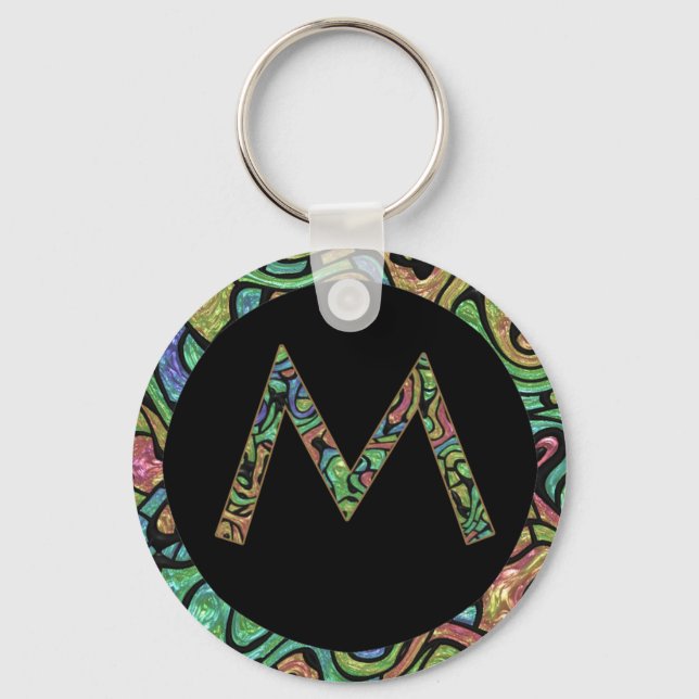 M Monogram Keychain (Front)
