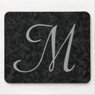 M :: Monogram M Elegant Mousepad - Initial Letter