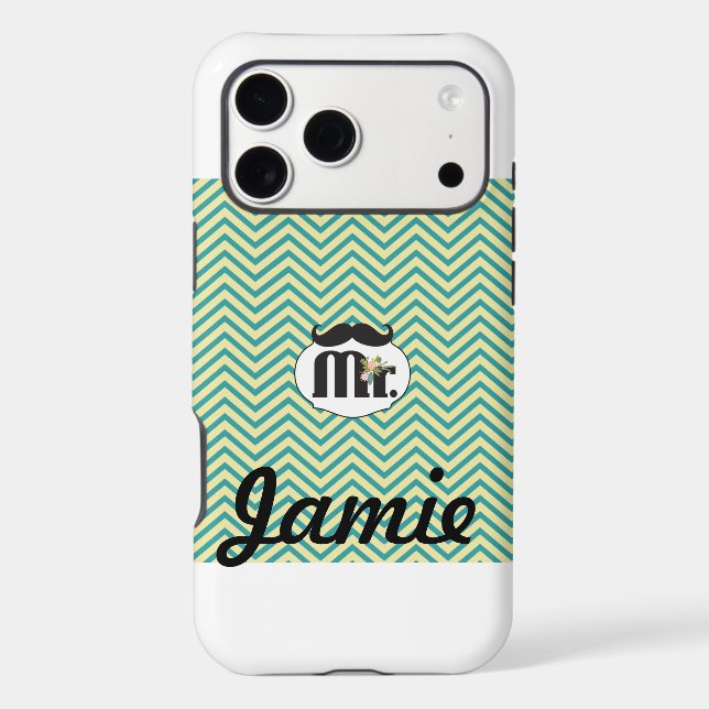 M. Mustache Jaune et Vert (Verso)