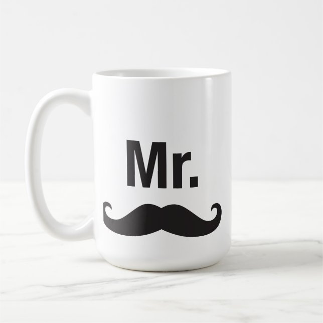 M. Mustache Mug (Gauche)