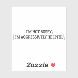 m not bossy sticker, funny mom stickers