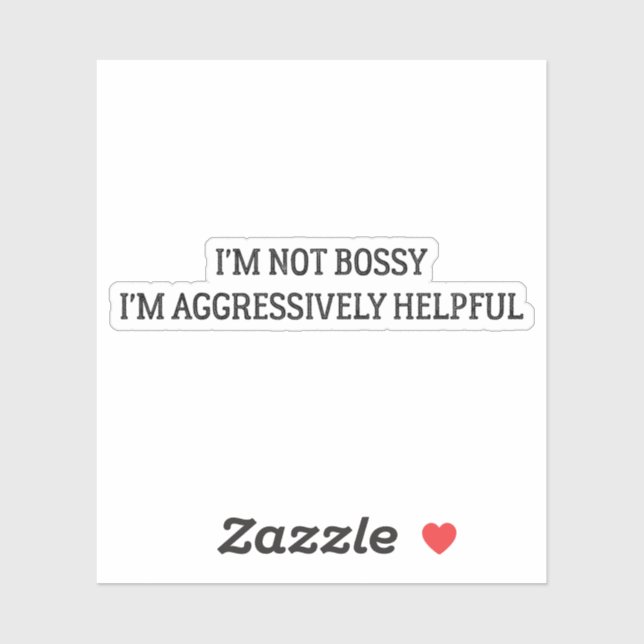 m not bossy sticker, funny mom stickers (Sheet)