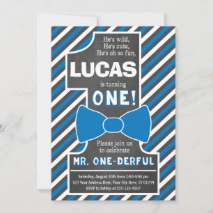 M. ONEderful Birthday Invitation