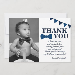 M. Onederful Blue Carte de remerciements