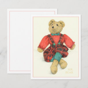 M. OURS 4,25x5,5 Carte Plate