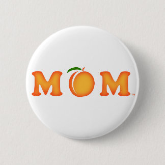 M Peach M 2 Inch Round Button