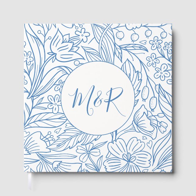 M&R Blue Guest Book (Front)