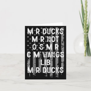 M R Ducks M R Not O S M R Cm Wangs Lib M R Ducks U Card