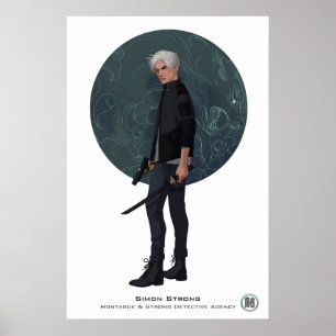 M&S Simon Strong Poster - Art by Mona Finden