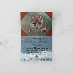 m. Sly Fox Hunt Invitation pliée