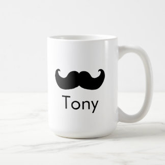 M. tasse de moustache de nom personnel