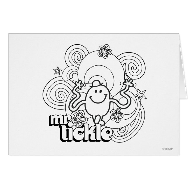 M. Tickle | Black & White Swirls & Stars (Devant horizontal)