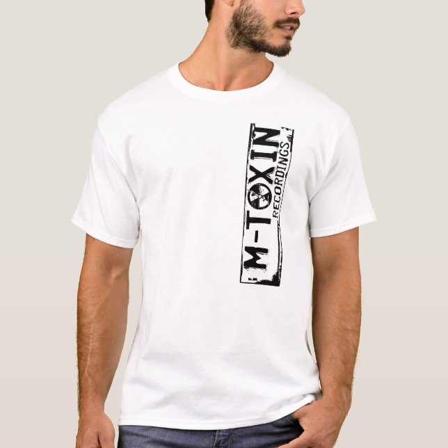 M-Toxin White Logo T-Shirt (Front)